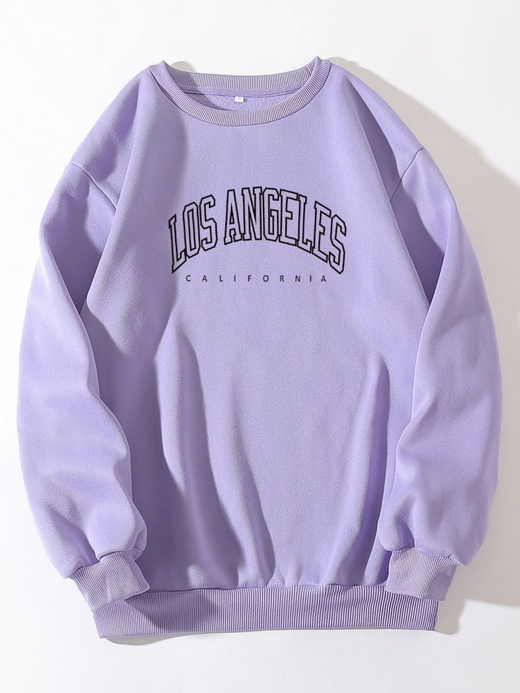 LOS ANGLES LILAC SWEATSHIRT