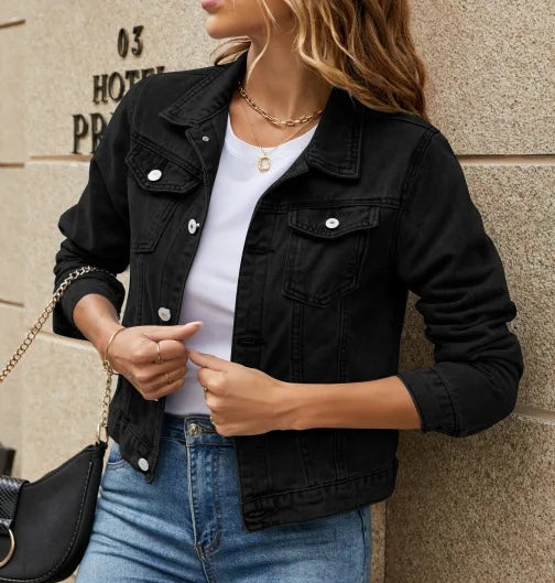 BLACK DENIM JACKET