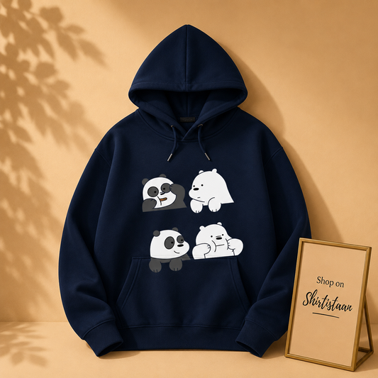 NAVY BLUE HOOD FOUR BEAR