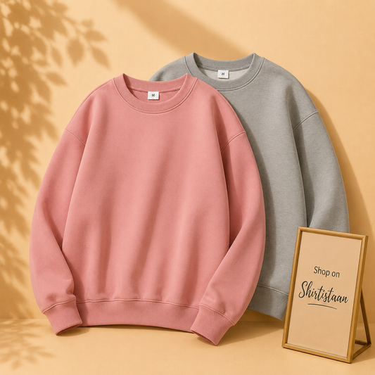 PAIR OF TWO SWEATSHIRT (PINK AND GREY)