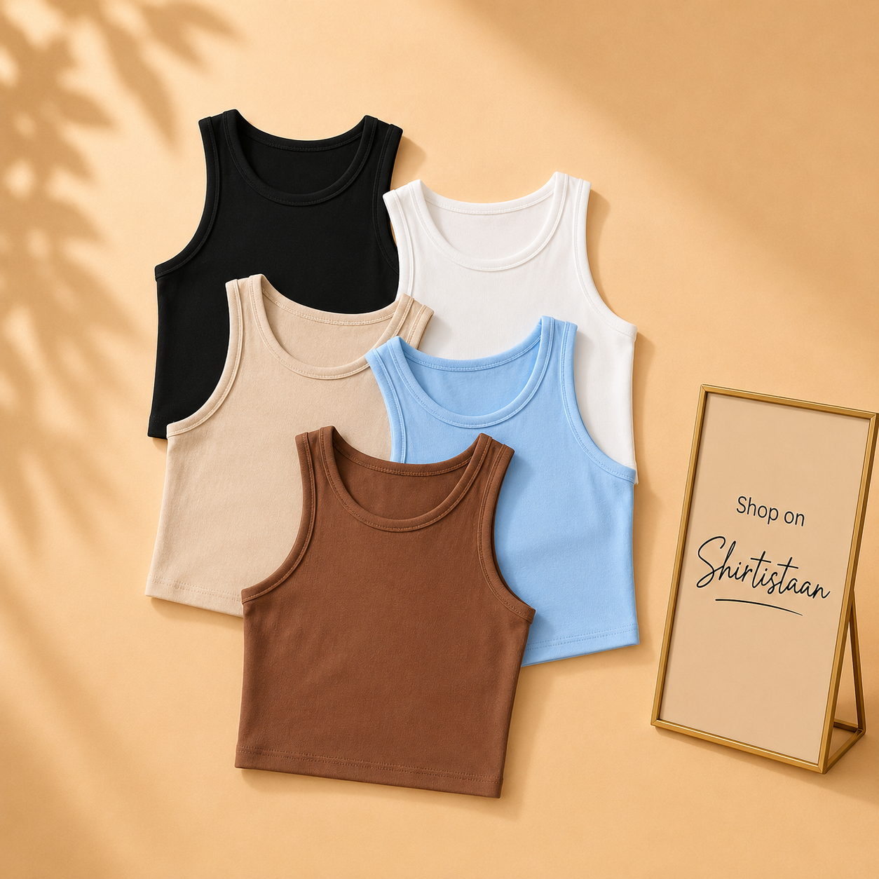 RIB KNIT TANKTOP