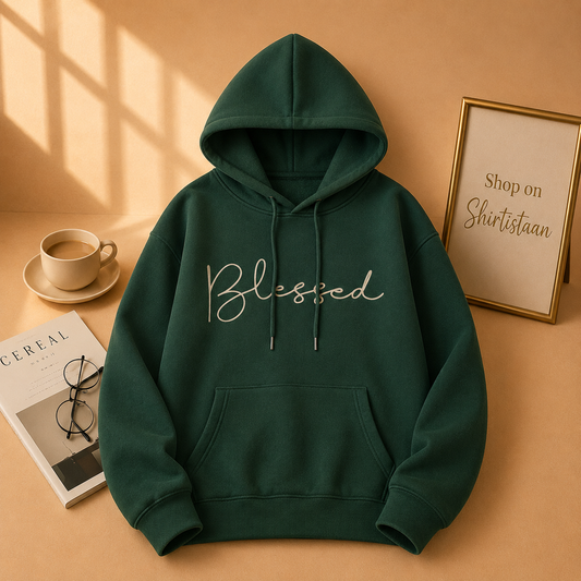 BOTTLE GREEN HOOD BLESSED