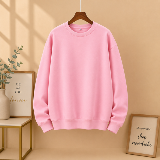 PLAIN PINK SWEATSHIRT