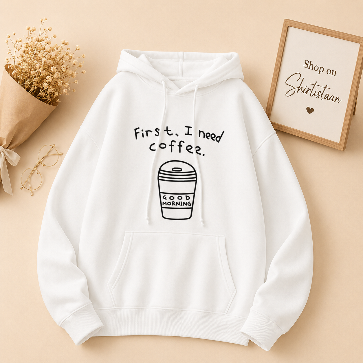 WHITE HOOD FIRST I NEED COFFEE