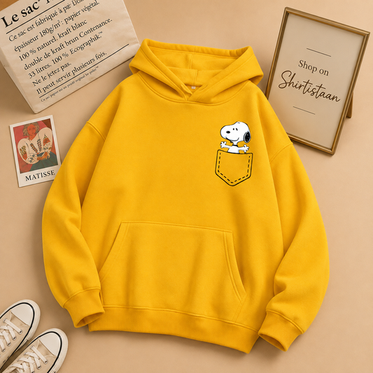 YELLOW HOOD POCKET PUPPY
