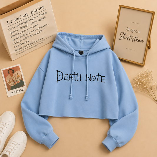 SKY BLUE CROP HOOD DEATH NOTE(without belt)