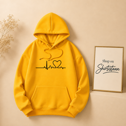 YELLOW HOOD HEART VEIN