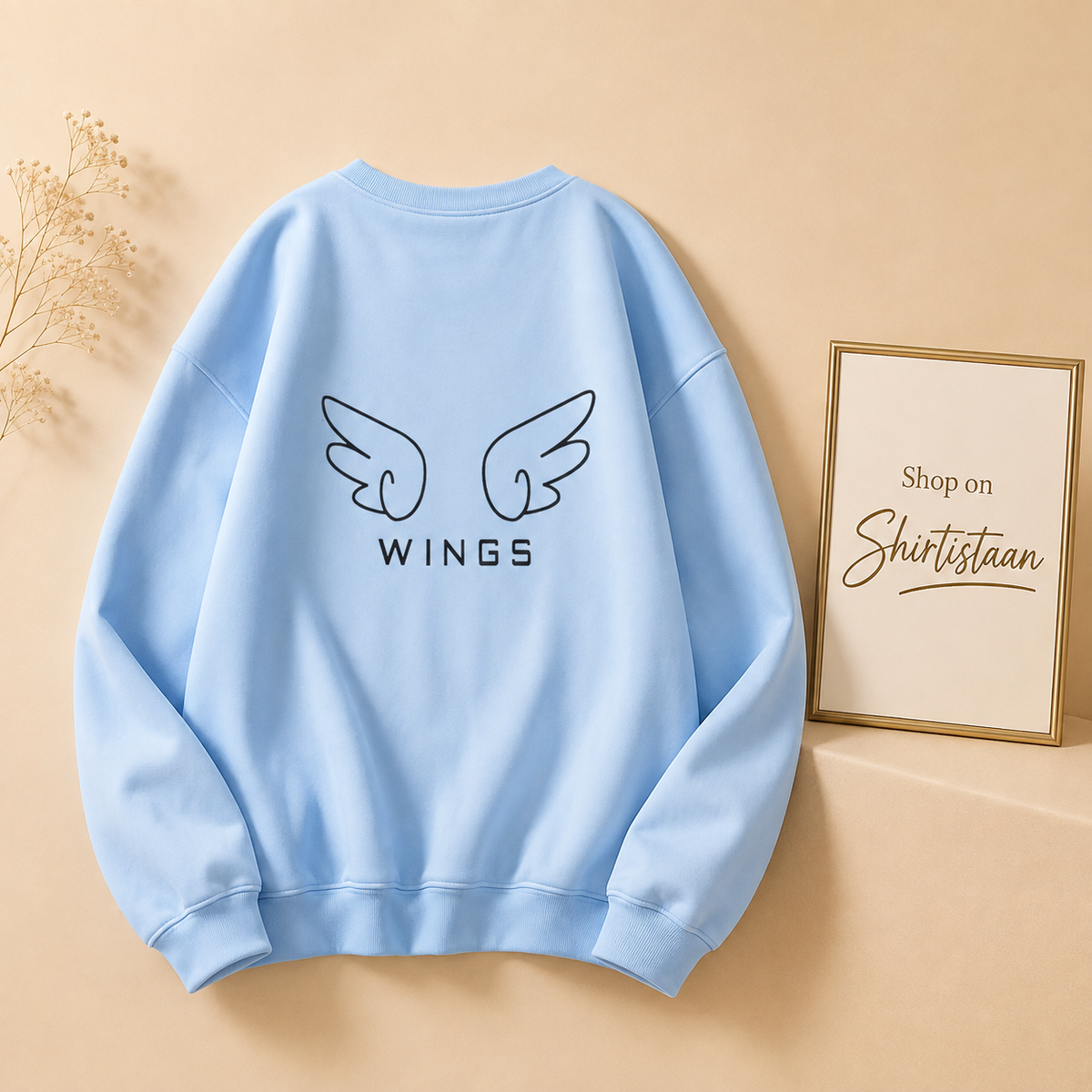 SKY BLUE SWEATSHIRT WINGS