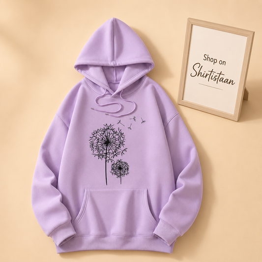 LILAC HOOD SNOW FLAKES