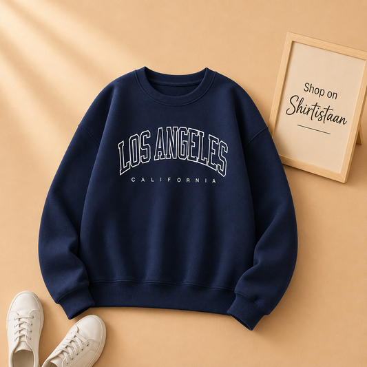 NAVY BLUE SWEATSHIRT LOS ANGELES