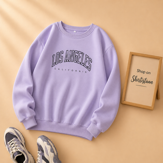LOS ANGLES LILAC SWEATSHIRT