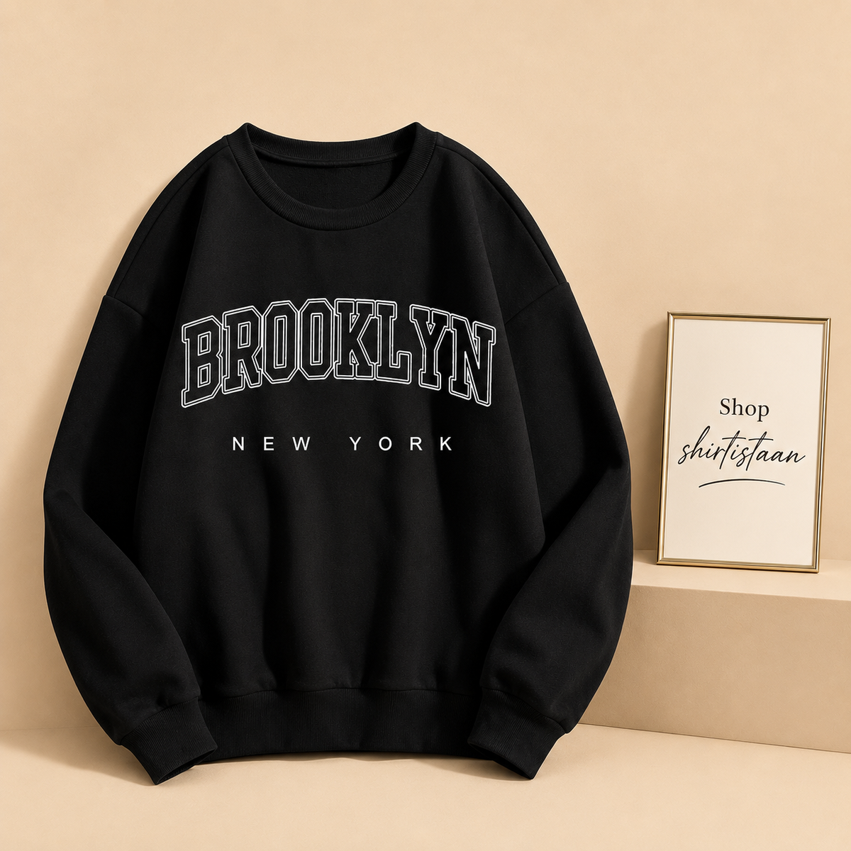 BLACK BROOKLYN SWEATSHIRT