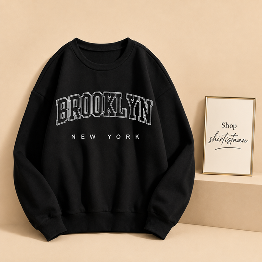 BLACK BROOKLYN SWEATSHIRT