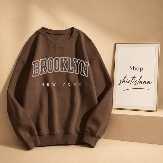 BROWN BROOKLYN SWEATSHIRT
