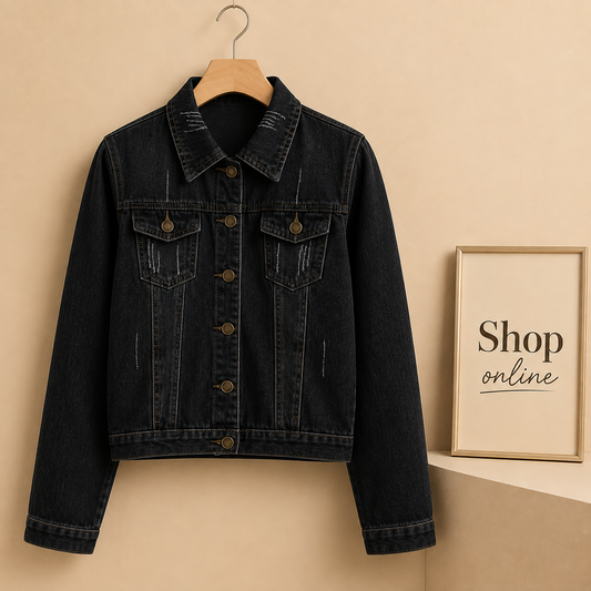 BLACK DENIM JACKET