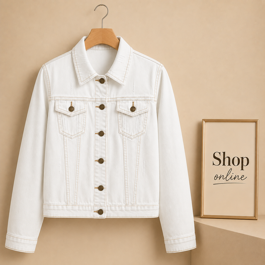 WHITE DENIM JACKET