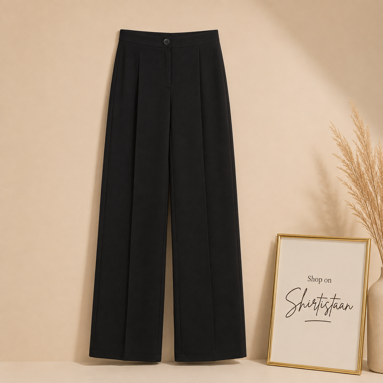 BLACK FORMAL PANT WIDE LEG