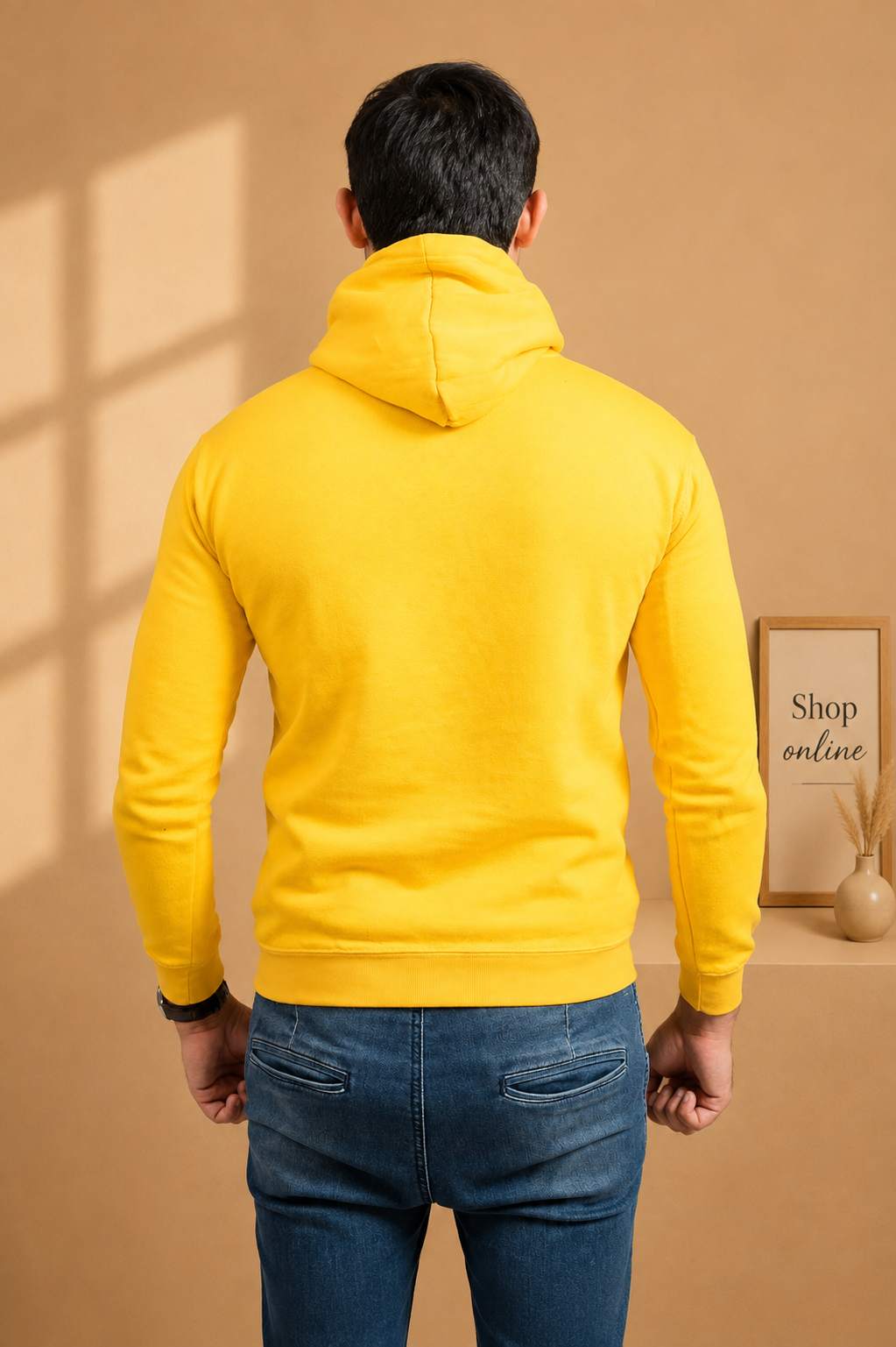 PLAIN YELLOW HOODIE