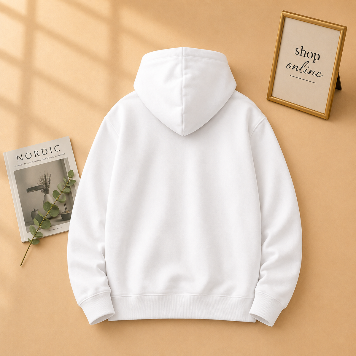 PLAIN WHITE HOODIE