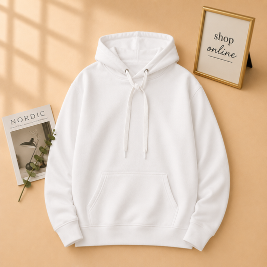 PLAIN WHITE HOODIE