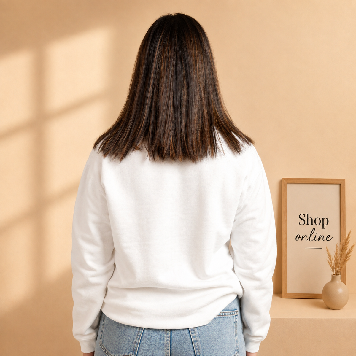 Plain White Sweatshirt  Women