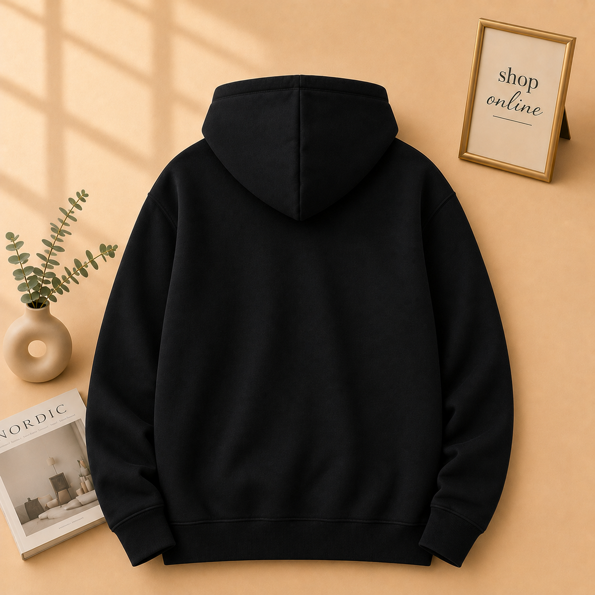 Basic Black Hoodie Women
