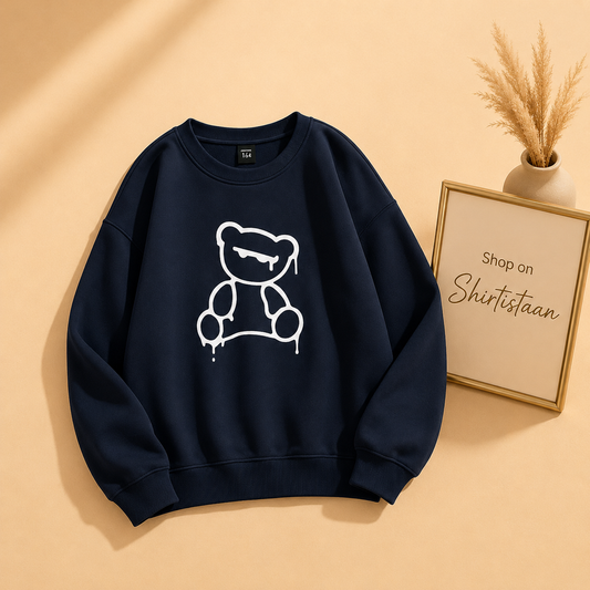 NEW BEAR NAVY BLUE SWEATSHIRT