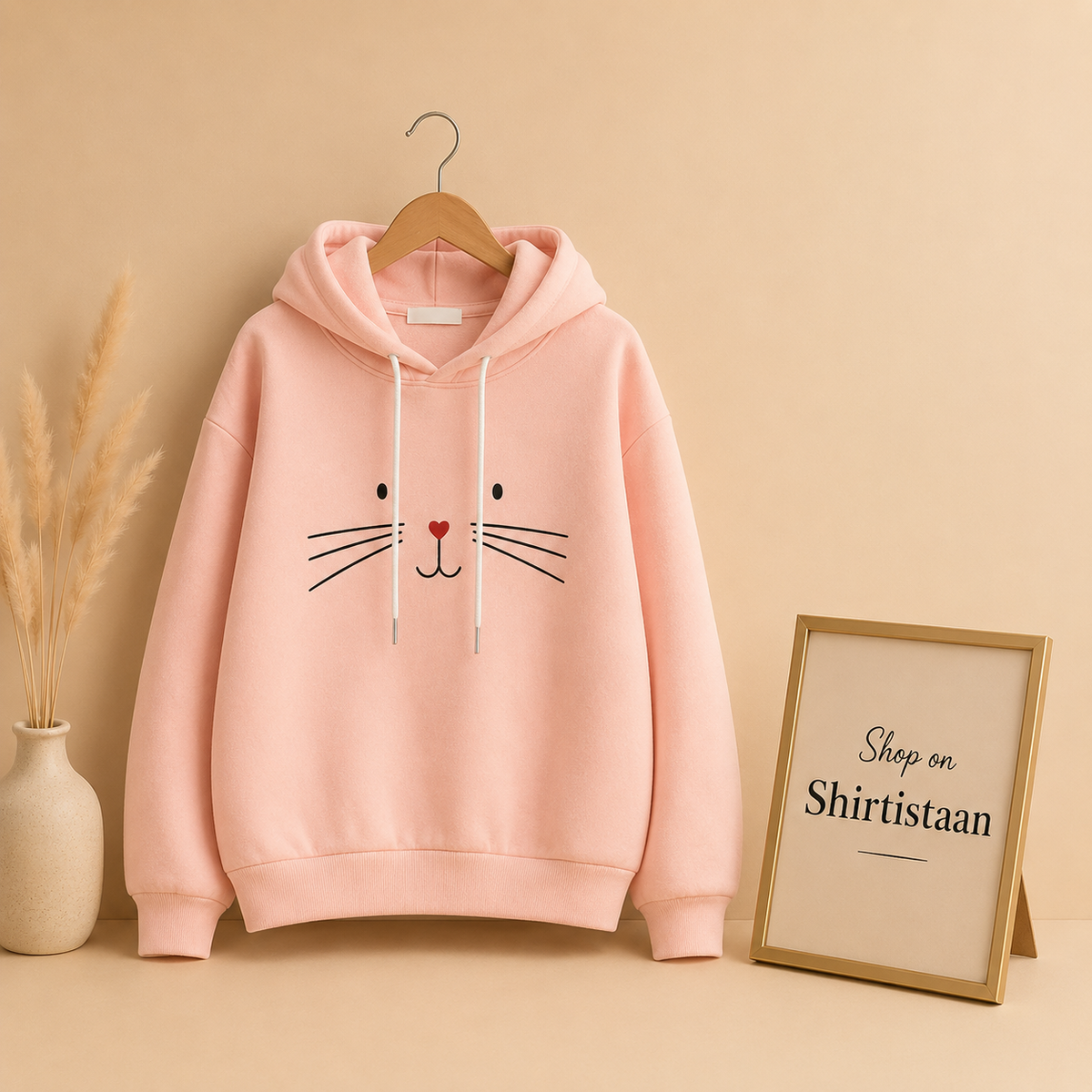 PINK CLAW CAT HOODIE