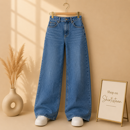 ACID WASH WIDE LEG