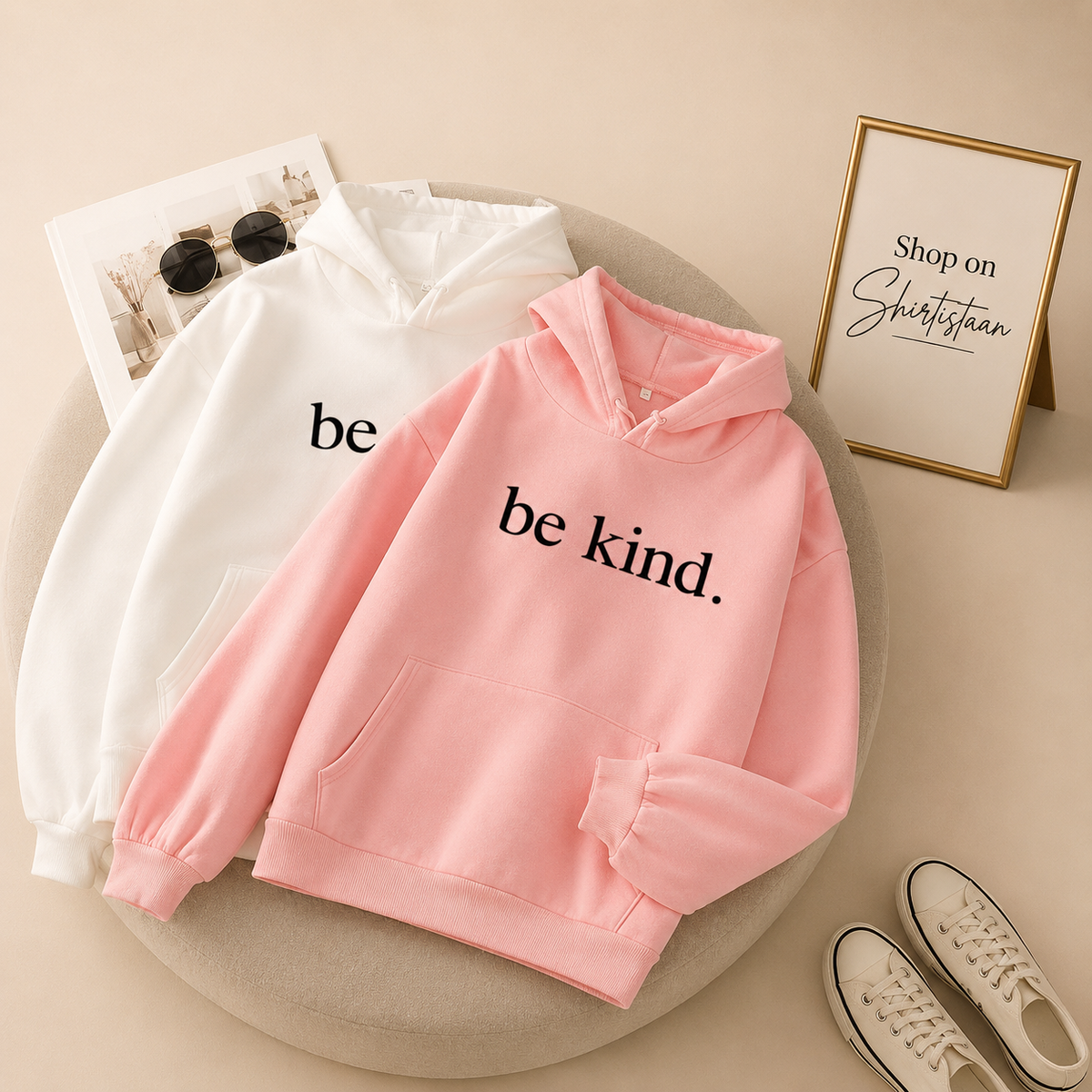 BE KIND WRITTEN HOODIE