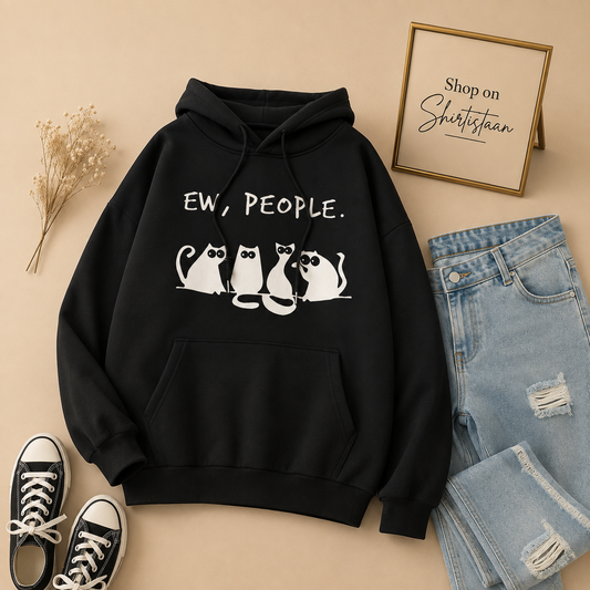 BLACK EWW PEOPLE HOODIE