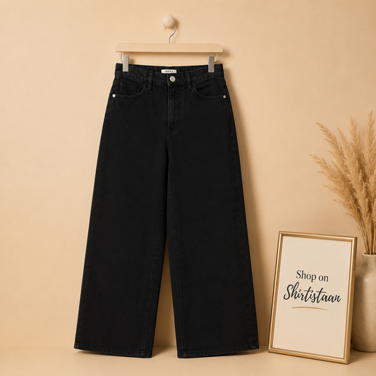 Black Wide Leg Jeans