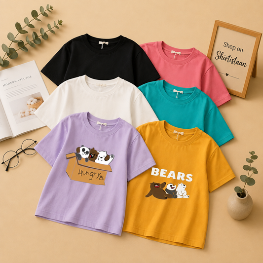 CROP TEE FREE BEAR