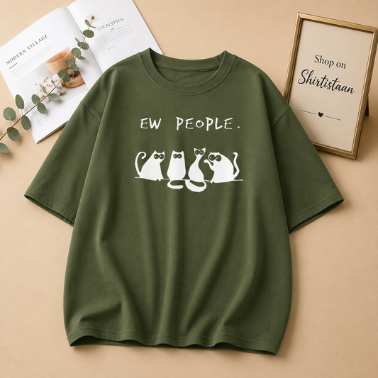 EW PEOPLE OLIVE GREEN TSHIRT