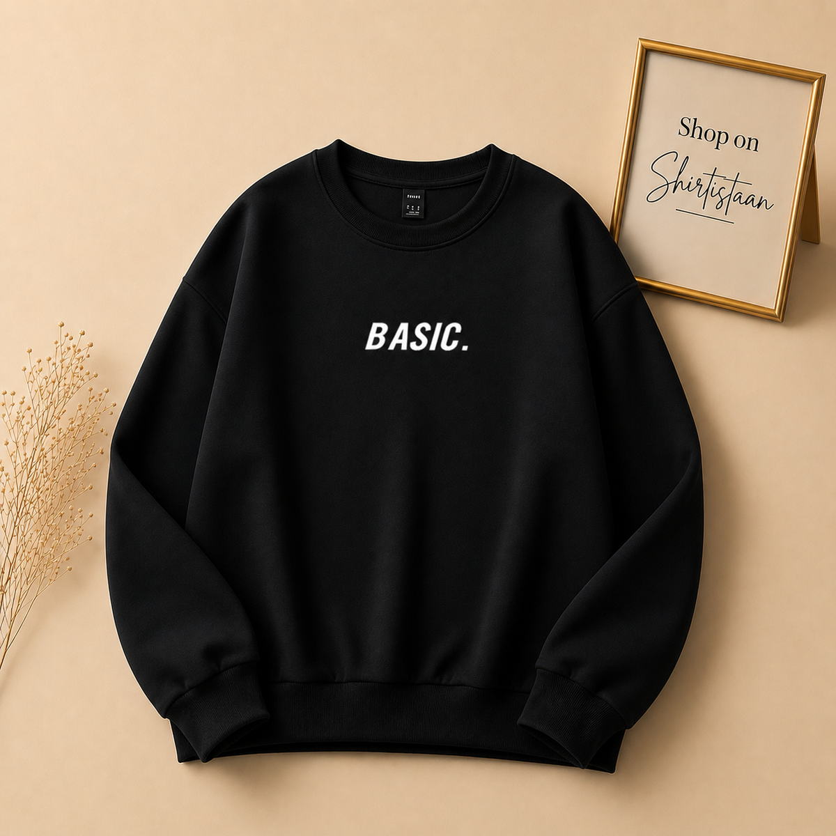 BASIC PRINT SWEATSHIRT