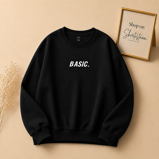 BASIC PRINT SWEATSHIRT