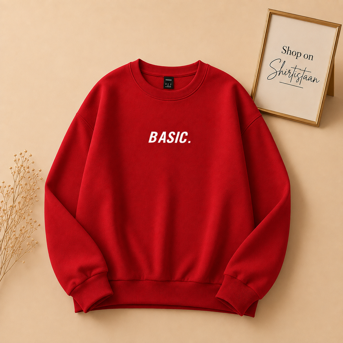 BASIC PRINT SWEATSHIRT