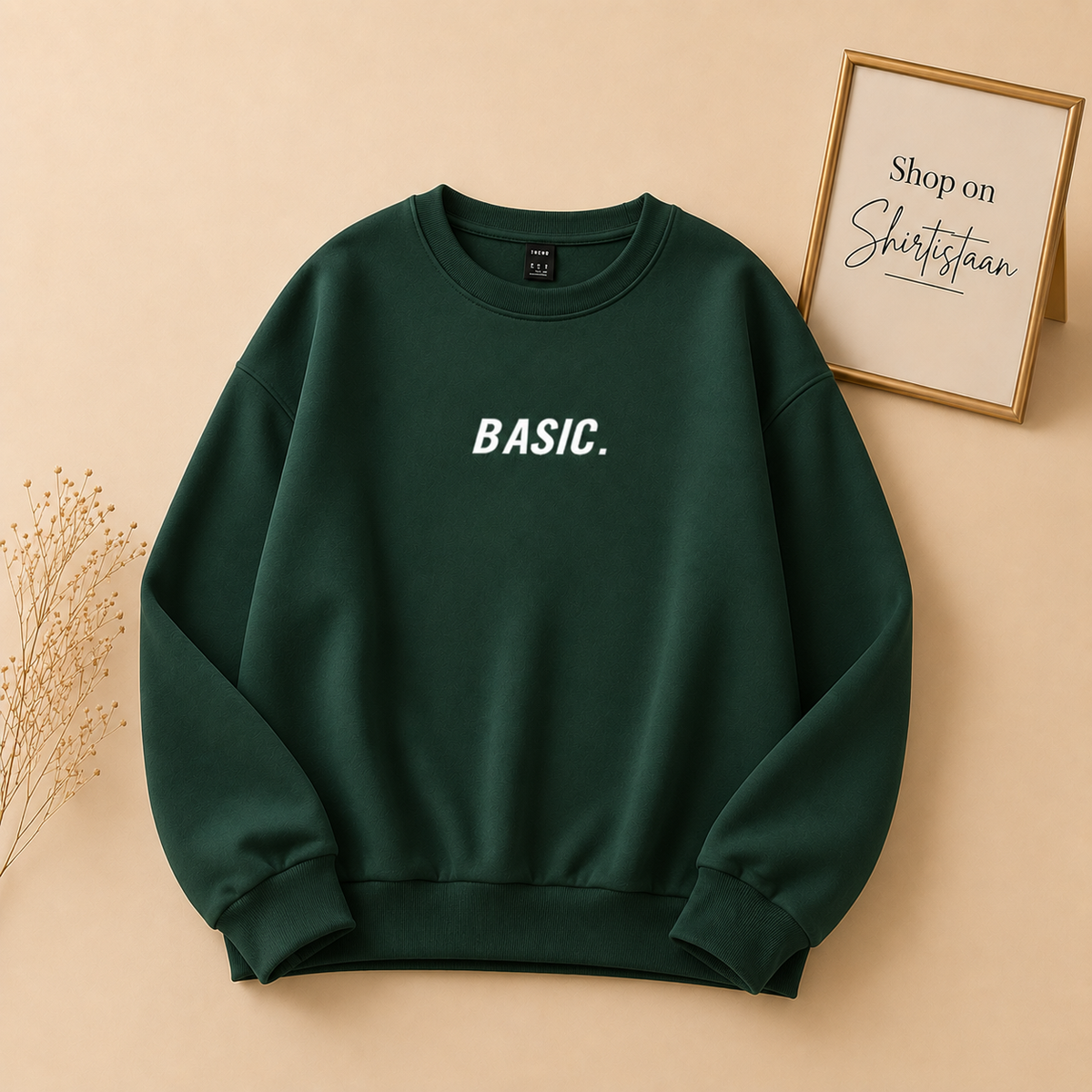 BASIC PRINT SWEATSHIRT
