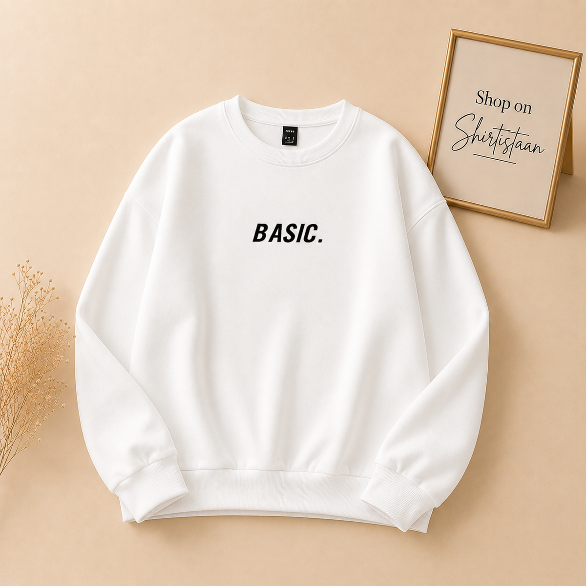 BASIC PRINT SWEATSHIRT