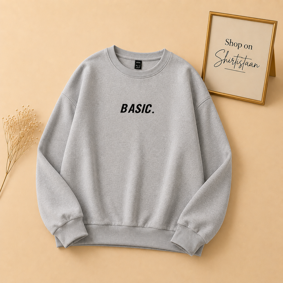 BASIC PRINT SWEATSHIRT