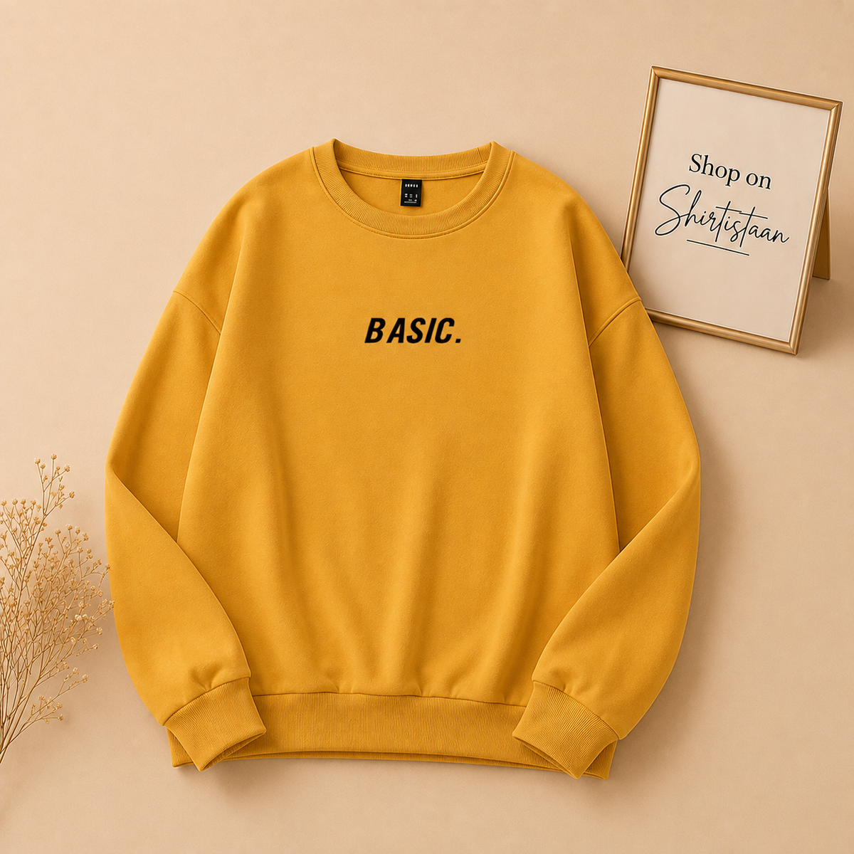 BASIC PRINT SWEATSHIRT