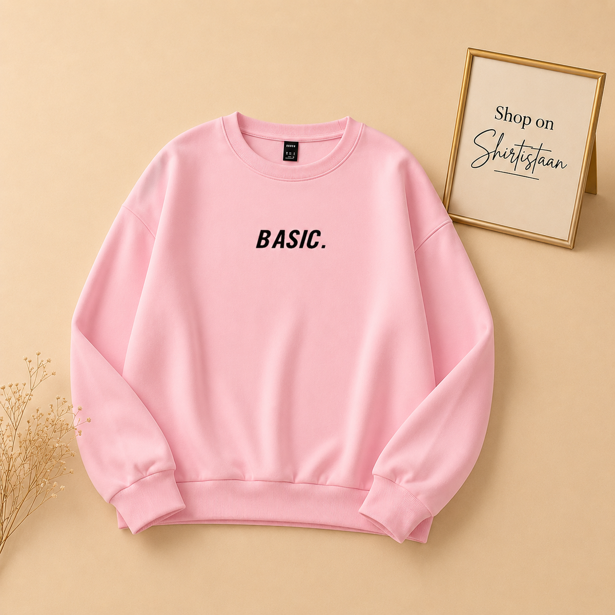 BASIC PRINT SWEATSHIRT