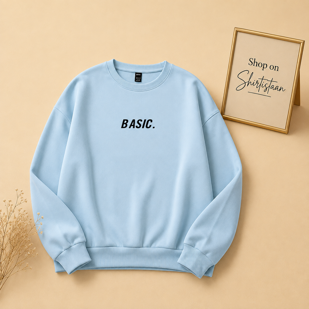 BASIC PRINT SWEATSHIRT