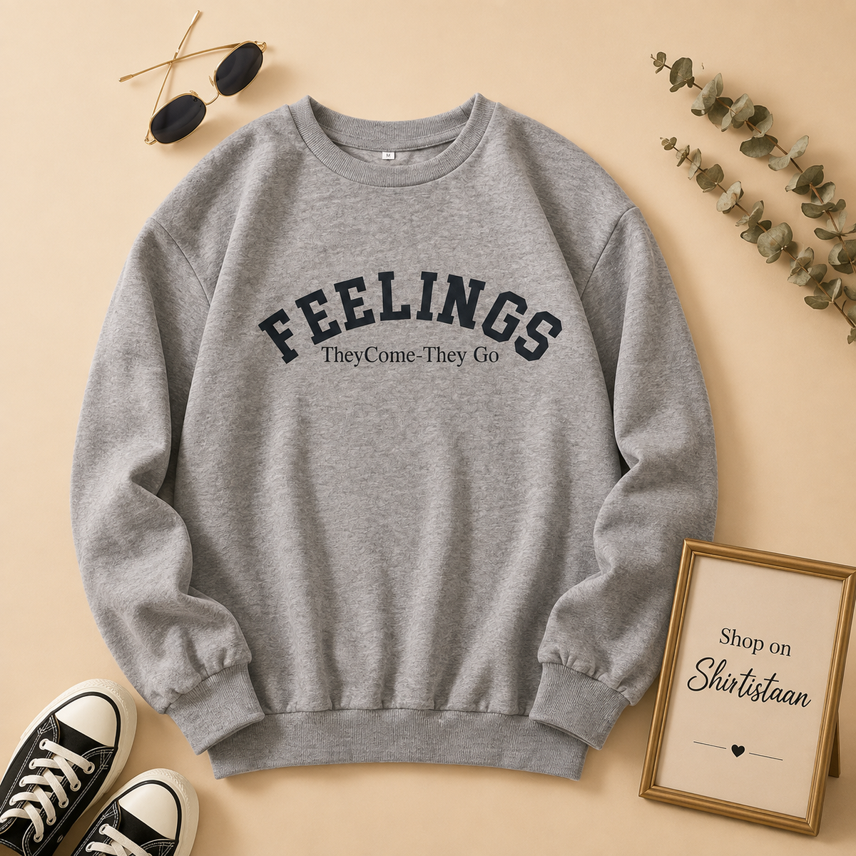 GREY FEELINGS SWEATSHIRT