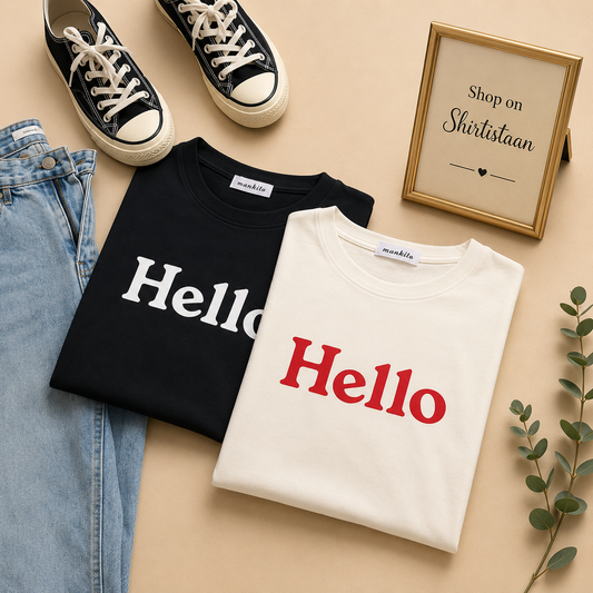 HELLO DESIGN ON TEE