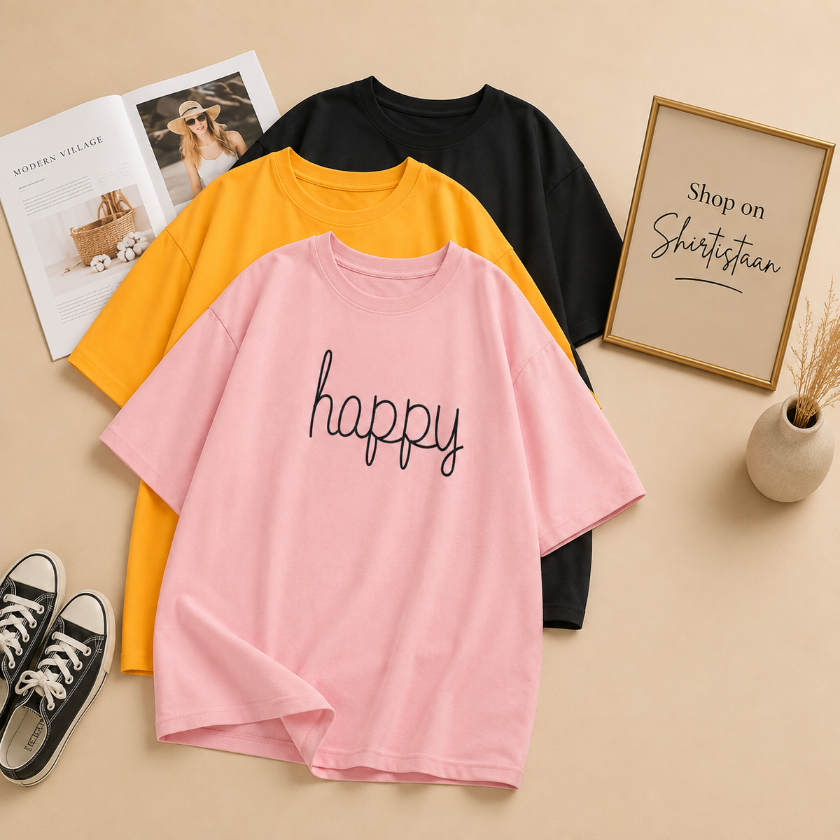HAPPY SIGNATURE TSHIRT
