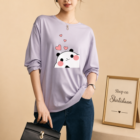 LILAC FULL SLEEVE TEE MITHO PANDA