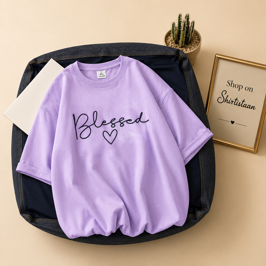 LILAC TEE BLESSED HEART