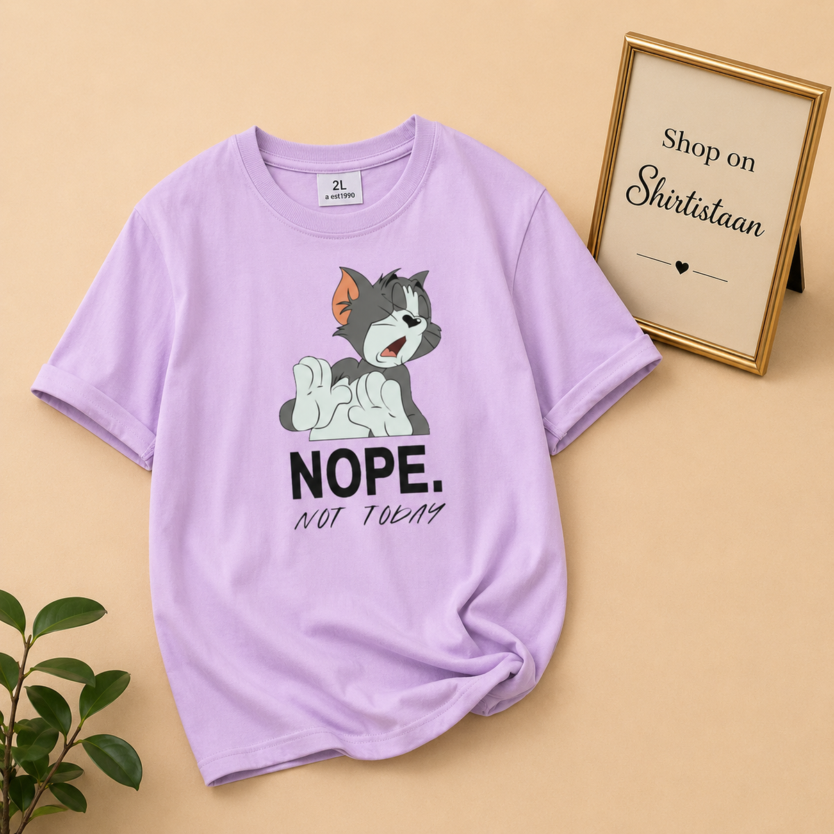 LILAC TEE TOM (NOPE NOT TODAY)