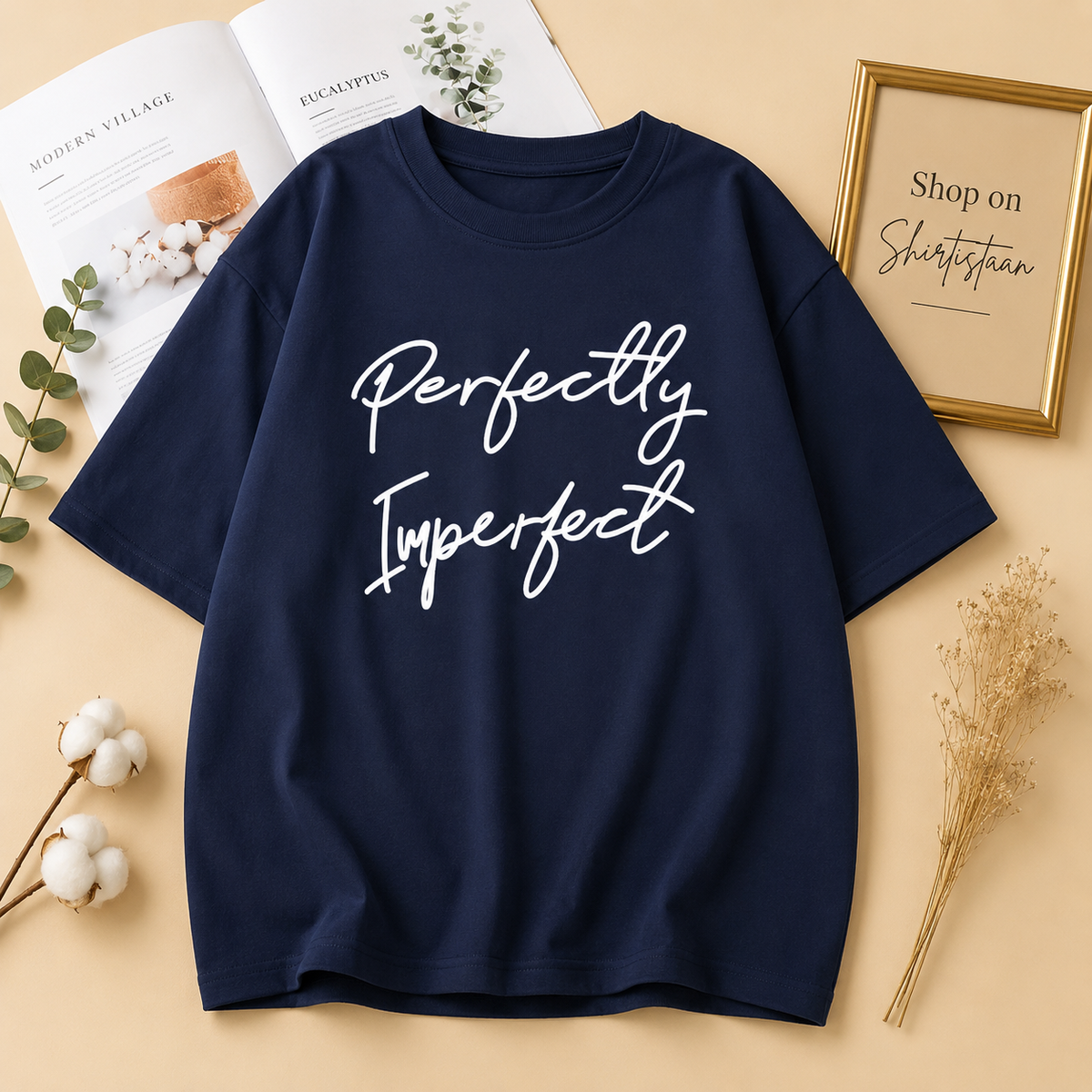 NAVY BLUE TEE PERFECTLY IMPERFECT